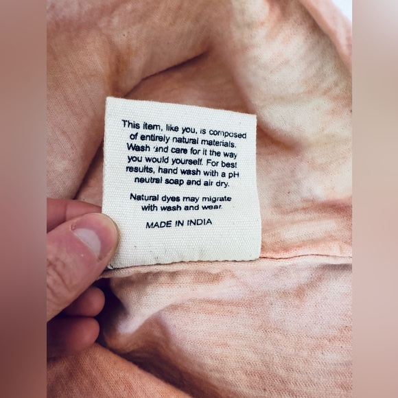 Story MFG organic corduroy tie dyed peplum top size S - Picture 7 of 7